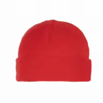 Gerecyclede fleecemuts met omslag, red — productfoto 9