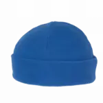 Gerecyclede fleecemuts met omslag, royal blue — productfoto 9