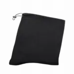 Gerecyclede fleece halswarmer, black — productfoto 1