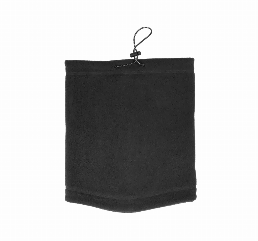 Gerecyclede fleece halswarmer, dark grey — productfoto 2