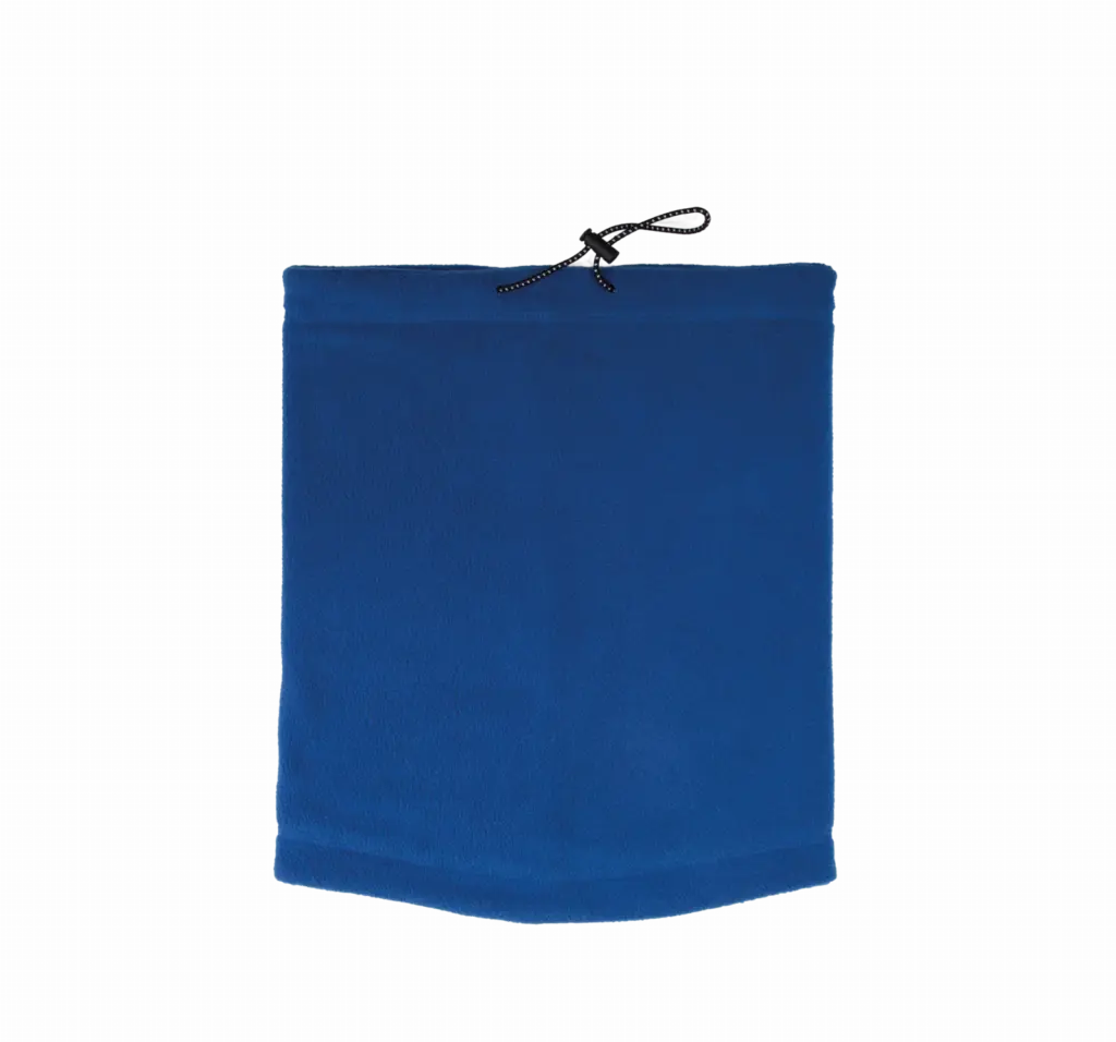 Gerecyclede fleece halswarmer, royal blue — productfoto 5