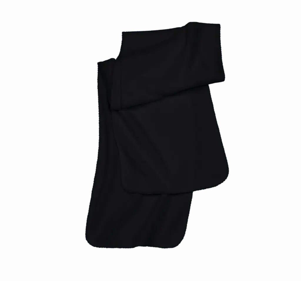 Gerecyclede fleecesjaal, black — productfoto 5