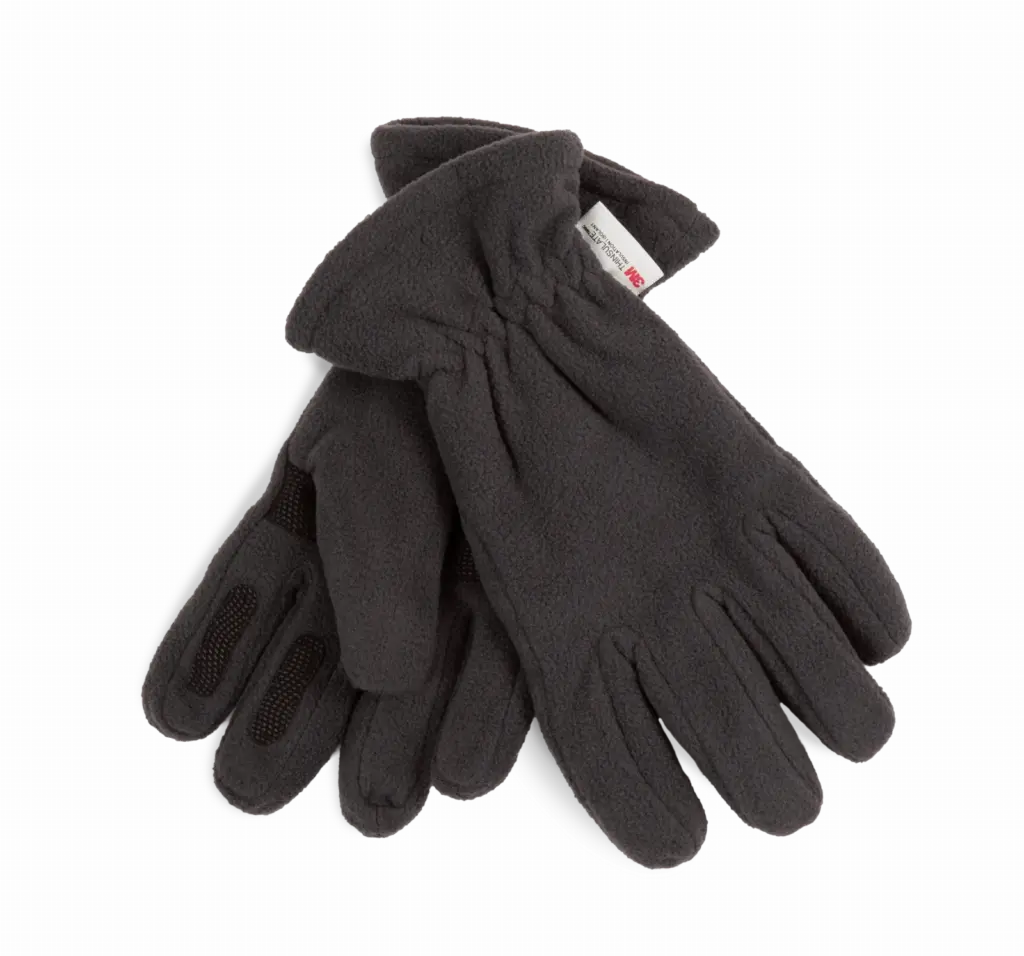 Handschoenen van thinsulate en gerecycled polyester, dark grey — productfoto 2