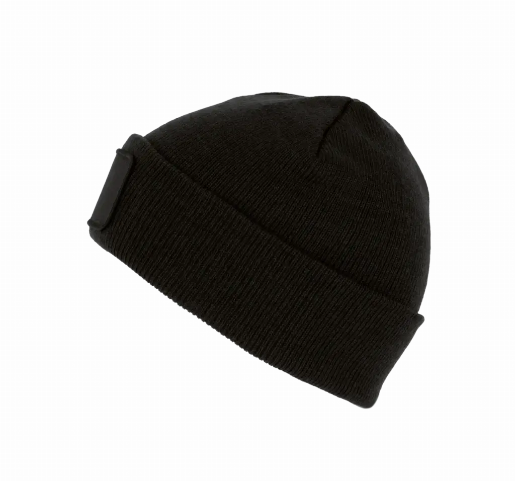 PS_KP890-S_BLACK - Hidalgo Gerecyclede muts met patch, black — productfoto 5