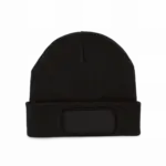 Gerecyclede muts met patch, black — productfoto 6