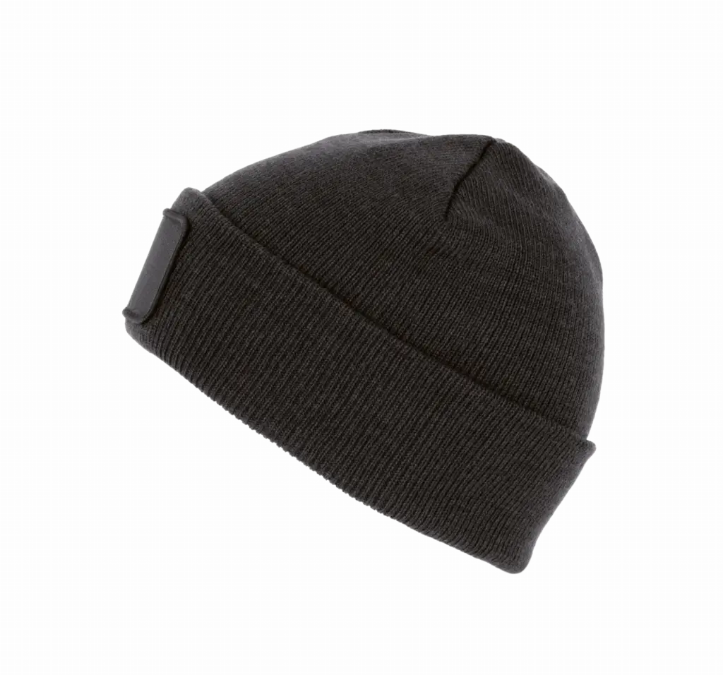PS_KP890-S_DARKGREY - Hidalgo Gerecyclede muts met patch, dark grey — productfoto 6