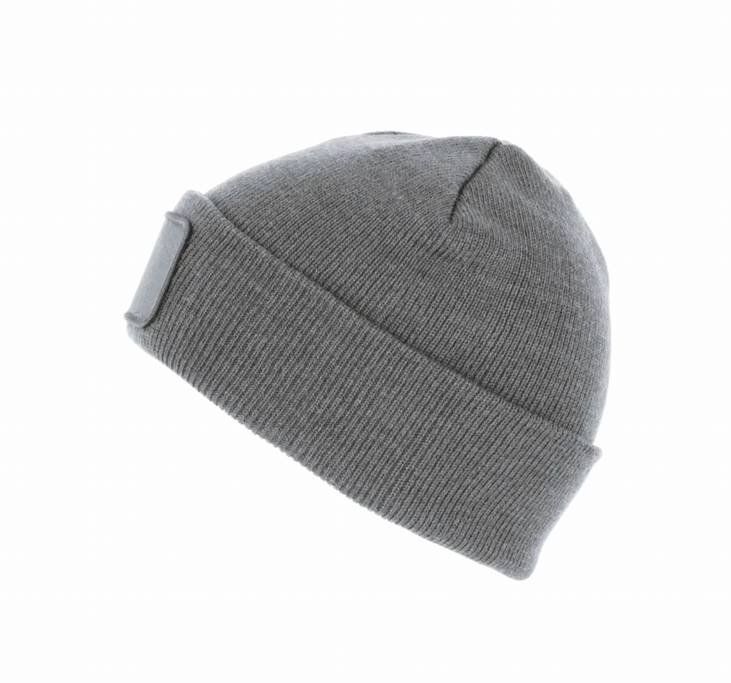 PS_KP890-S_OXFORDGREY - Hidalgo Gerecyclede muts met patch, oxford grey — productfoto 11