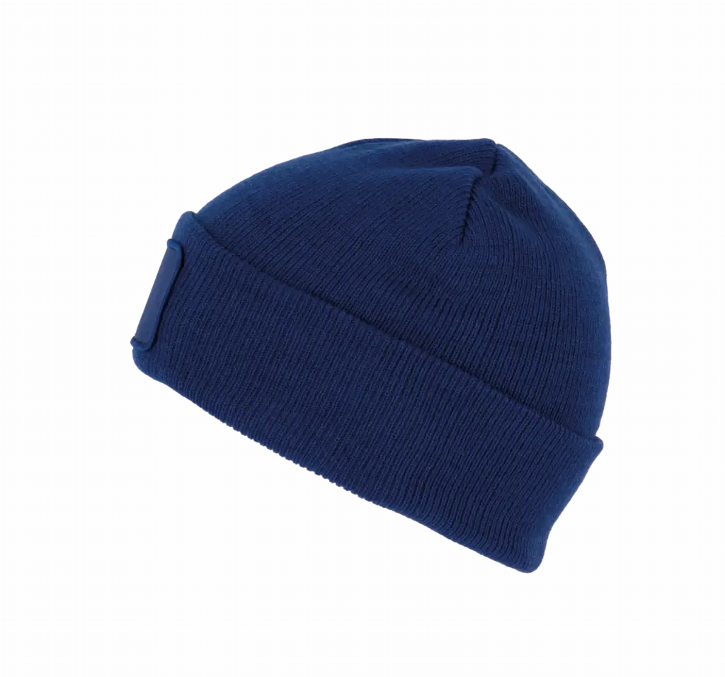 PS_KP890-S_ROYALBLUE - Hidalgo Gerecyclede muts met patch, royal blue — productfoto 13