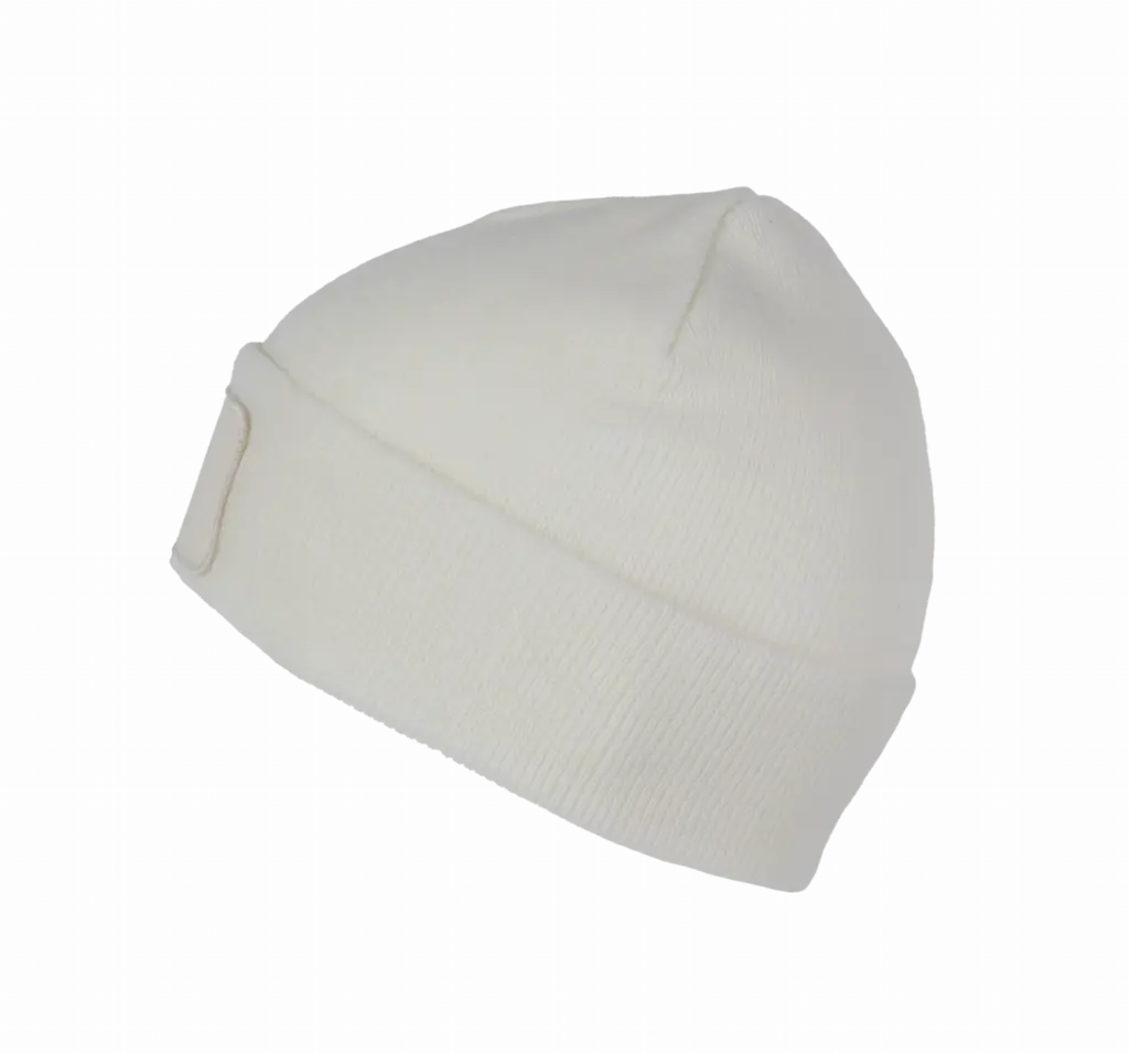 PS_KP890-S_WHITE - Hidalgo Gerecyclede muts met patch, white — productfoto 14