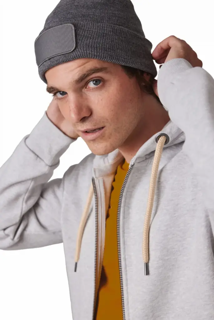 Gerecyclede muts met patch en Thinsulate™-voering — productfoto 2