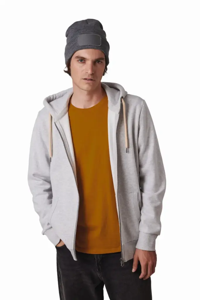 Gerecyclede muts met patch en Thinsulate™-voering — productfoto 3