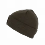 Gerecyclede muts met patch en Thinsulate™-voering, dark khaki — productfoto 7