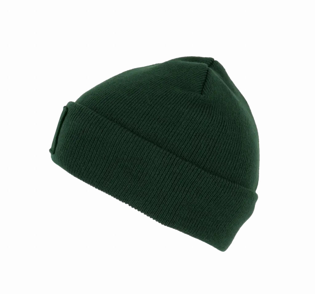 Gerecyclede muts met patch en Thinsulate™-voering, forest green — productfoto 8