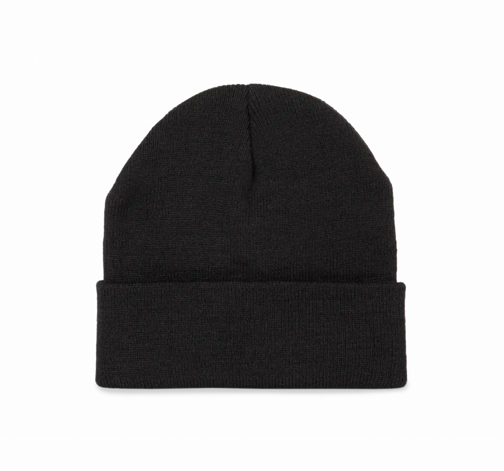 Gerecyclede muts met gebreide omslag, black — productfoto 6