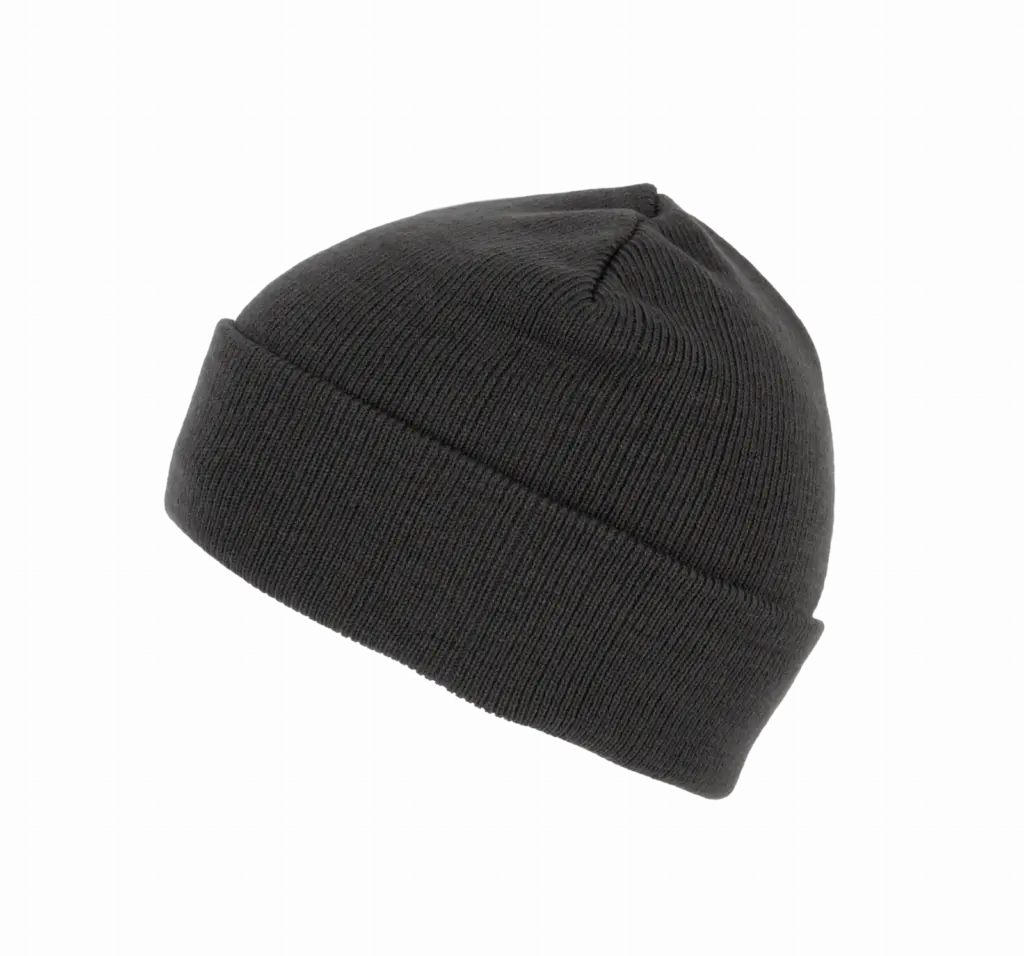 PS_KP892-S_DARKGREY - Hidalgo Gerecyclede muts met gebreide omslag, dark grey — productfoto 6