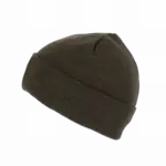 PS_KP892-S_DARKKHAKI - Hidalgo Gerecyclede muts met gebreide omslag, dark khaki — productfoto 7