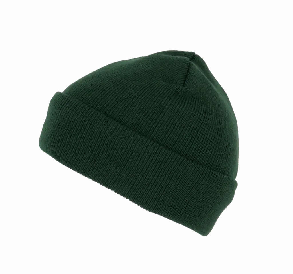 PS_KP892-S_FORESTGREEN - Hidalgo Gerecyclede muts met gebreide omslag, forest green — productfoto 8