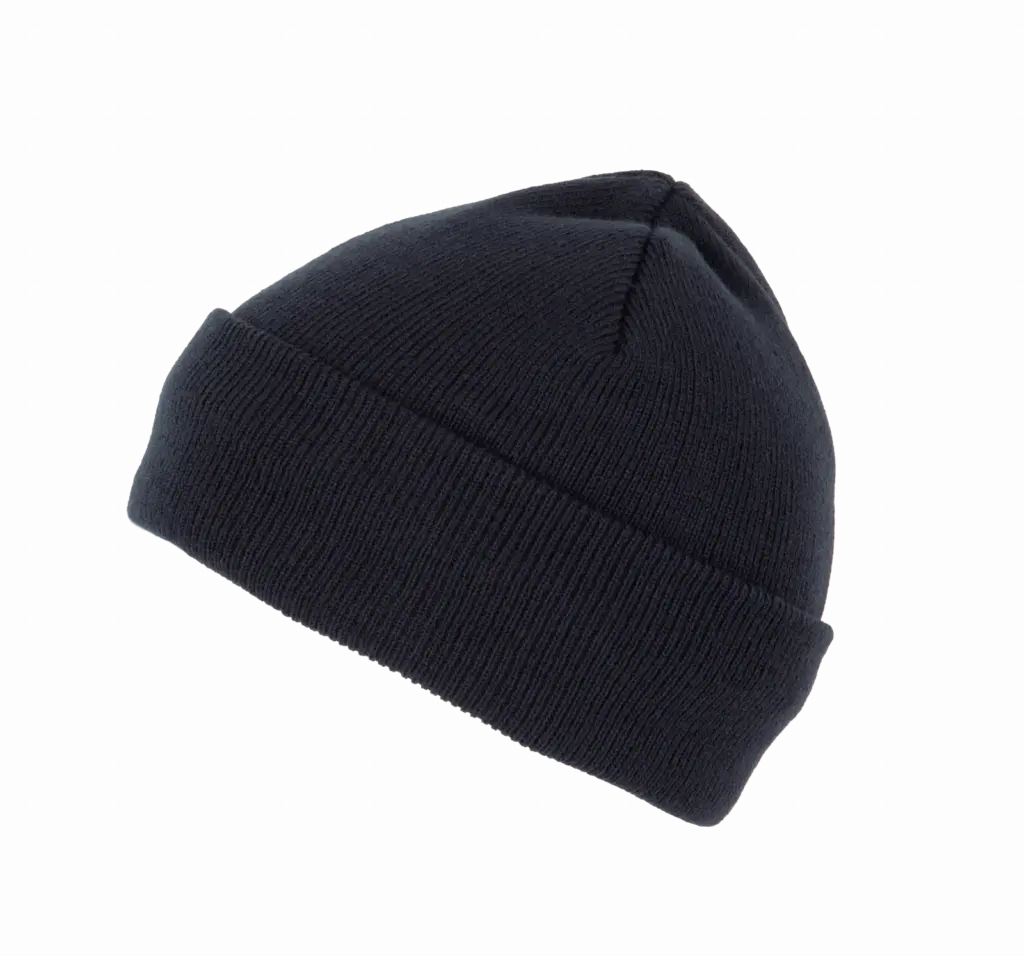 PS_KP892-S_NAVY - Hidalgo Gerecyclede muts met gebreide omslag, navy — productfoto 10