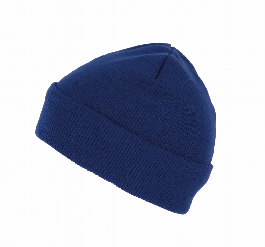 PS_KP892-S_ROYALBLUE - Hidalgo Gerecyclede muts met gebreide omslag, royal blue — productfoto 13