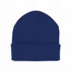 Gerecyclede muts met gebreide omslag, royal blue — productfoto 14