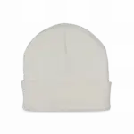 Gerecyclede muts met gebreide omslag, white — productfoto 15