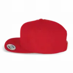 PS_KP910-S_RED-RED - Hidalgo-werbeartikel Flexfit pet met platte zonneklep - 6 panelen — productfoto 10