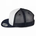 PS_KP911-S_NAVY-WHITE - Hidalgo-werbeartikel Klassieke Flexfit Truckerpet - 5 panelen — productfoto 7