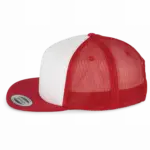 PS_KP911-S_RED-WHITE - Hidalgo-werbeartikel Klassieke Flexfit Truckerpet - 5 panelen — productfoto 8