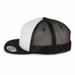 PS_KP911-S_BLACK-WHITE - Hidalgo-werbeartikel Klassieke Flexfit Truckerpet - 5 panelen, black/white — productfoto 6