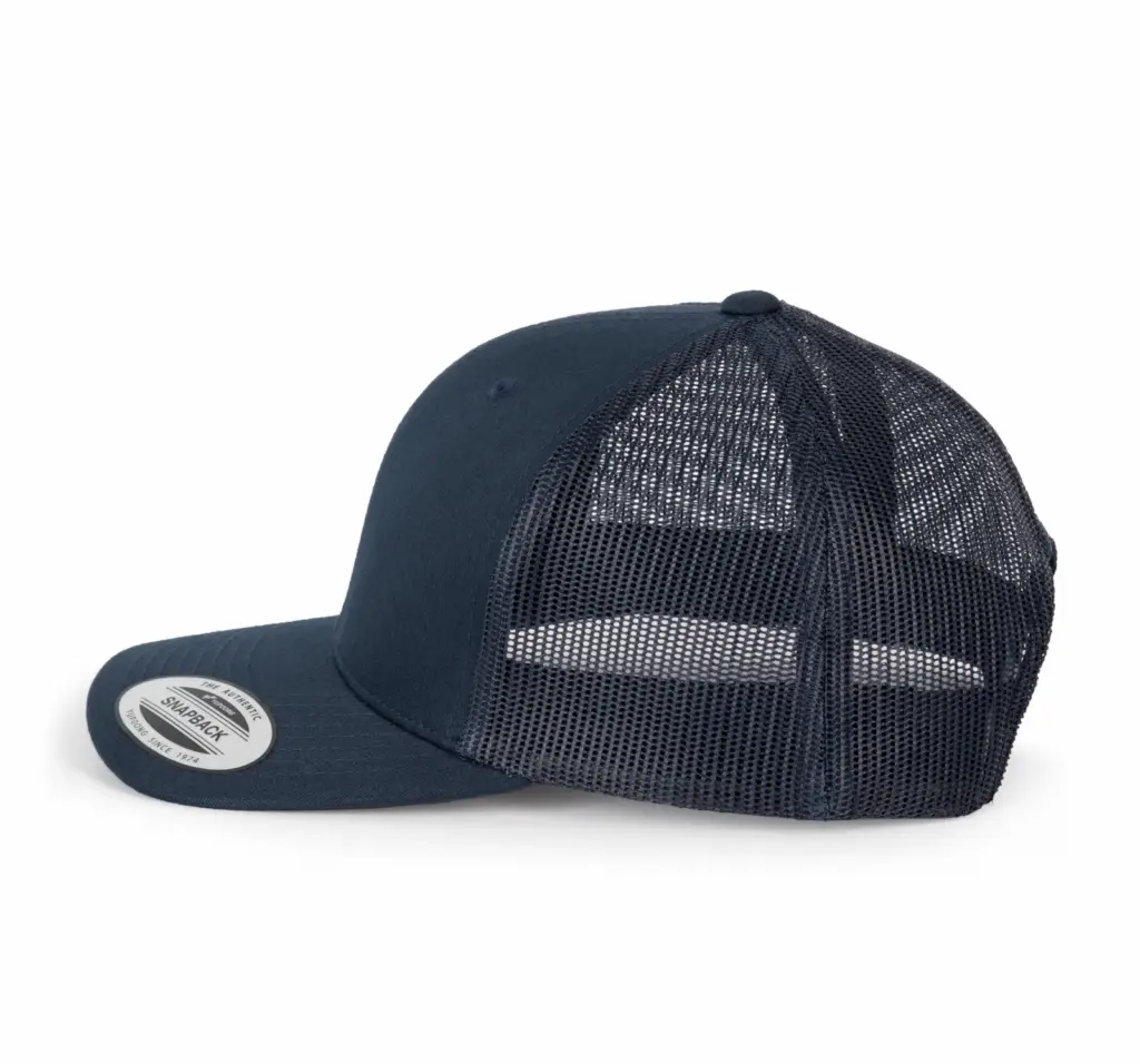 PS_KP912-S_NAVY - Hidalgo-werbeartikel Flexfit Truckerpet retromodel - 6 panelen, navy — productfoto 8