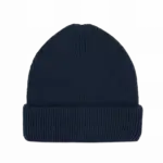 Geribde muts met dubbele omslag, twilight blue — productfoto 9