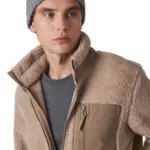 Dubbel geribde muts met omslag — productfoto 4