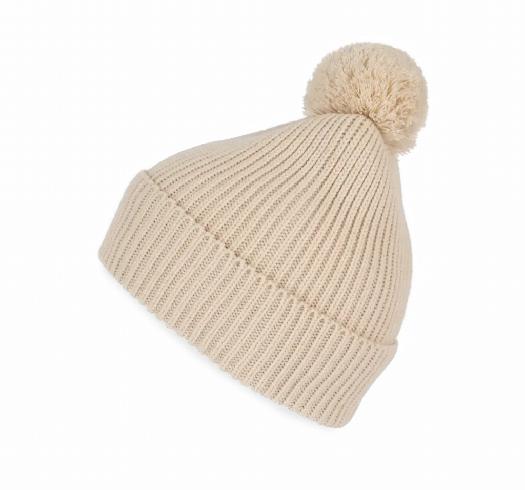Muts met pompon, light sand — productfoto 6