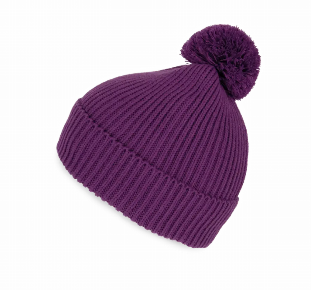 Muts met pompon, mauve — productfoto 7