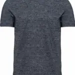 Vintage heren-T-shirt met korte mouwen, night blue heather — productfoto 6