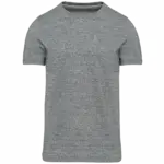 Vintage heren-T-shirt met korte mouwen, slub grey heather — productfoto 7