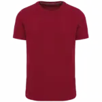 Vintage heren-T-shirt met korte mouwen, vintage dark red — productfoto 8