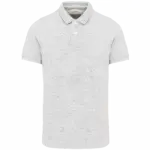 Vintage herenpolo met korte mouwen, ash heather — productfoto 6
