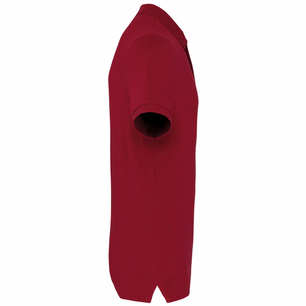 Vintage herenpolo met korte mouwen, vintage dark red — productfoto 8