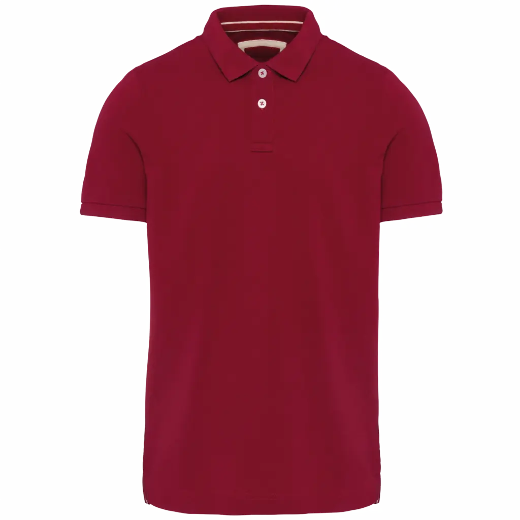 Herren Polo bedrucken KV2206 Vintage Piqué Baumwolle S-3XL — Produktfoto 9