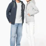 Vintage herensweater met rits en capuchon — productfoto 3