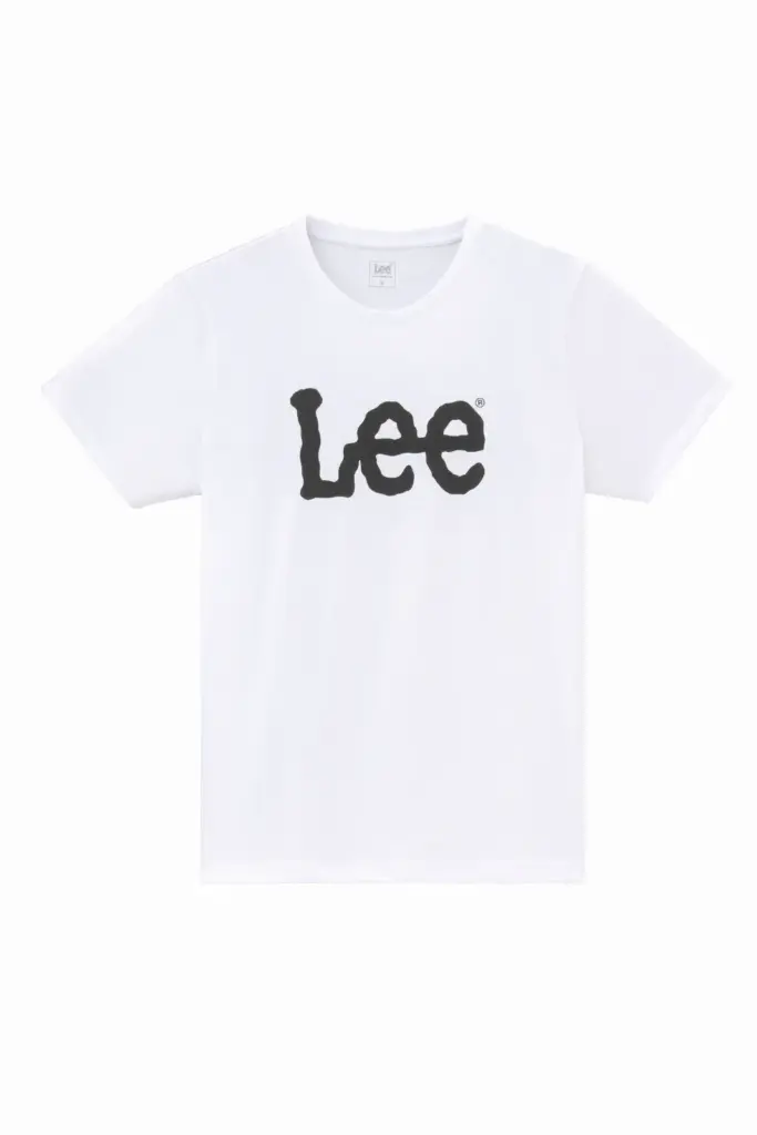 PS_L65_WHITE - Hidalgo-werbeartikel T-shirt Logo Lee, white — productfoto 7