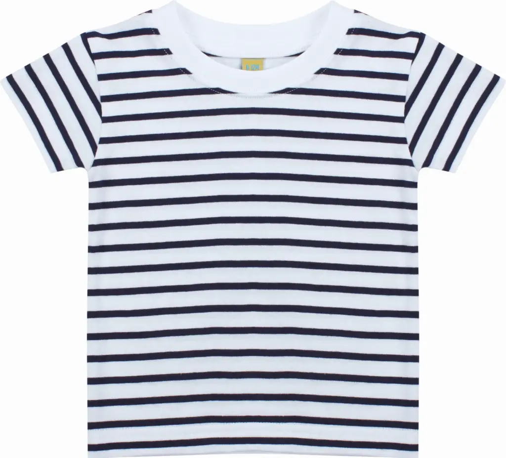 Gestreept T-shirt met korte mouwen, white / oxford navy — productfoto 5