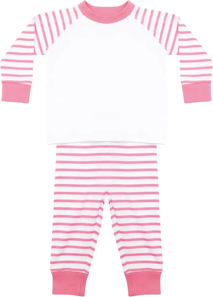 Gestreepte pyjama, pink / white — productfoto 5