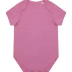 Body met korte mouwen van biologisch katoen, bright pink — productfoto 4
