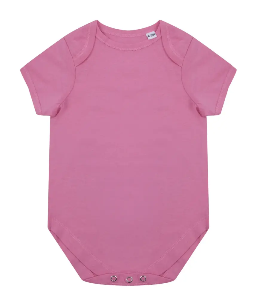 Body met korte mouwen van biologisch katoen, bright pink — productfoto 4