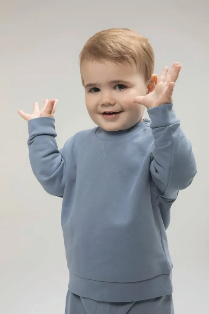 LW800_2025 - Hidalgo-werbeartikel Ecologische kindersweater — productfoto 2