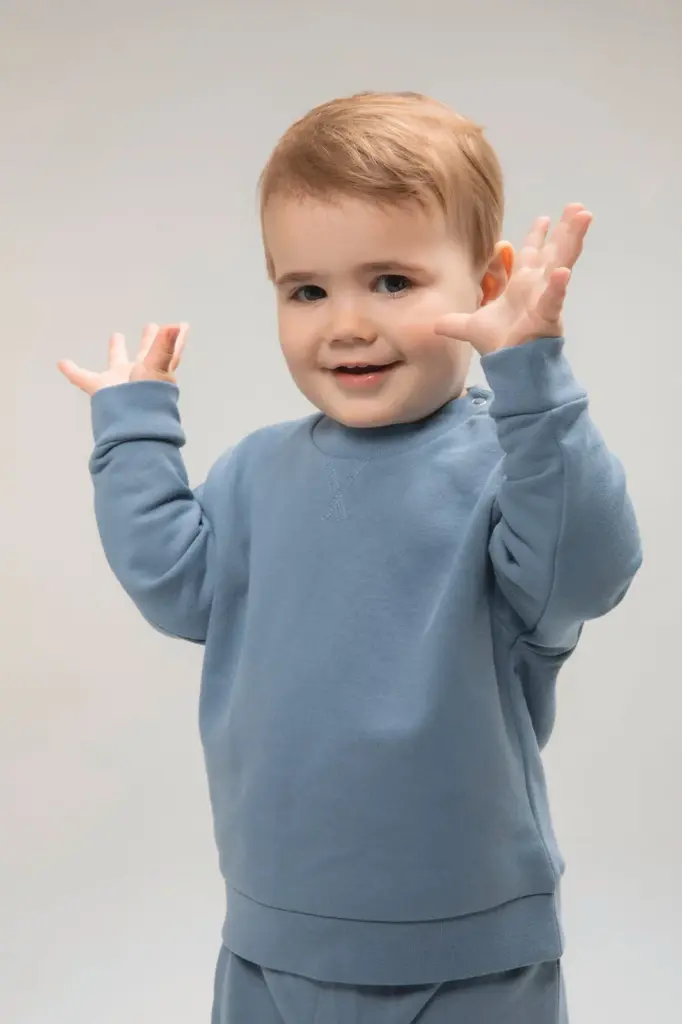 LW800_2026 - Hidalgo-werbeartikel Ecologische kindersweater — productfoto 4