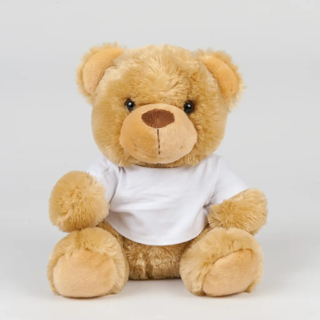 PS_MM030_BROWN - Hidalgo-werbeartikel Teddybeer met T-shirt, brown — productfoto 5