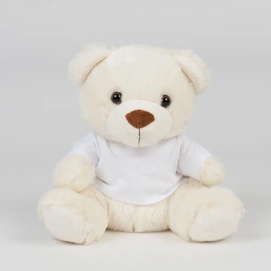 PS_MM030_CREAM - Hidalgo-werbeartikel Teddybeer met T-shirt, cream — productfoto 6